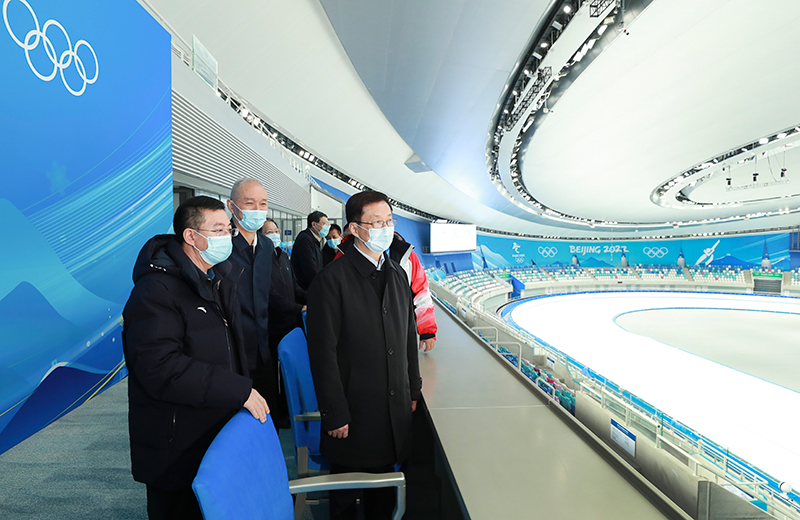 韩正在北京调研冬奥会、冬残奥会筹办工作