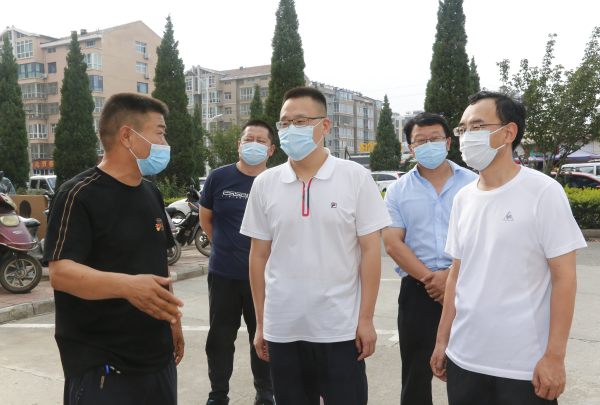 李晓峰调研城区疫情防控和村（社区）“两委”换届工作