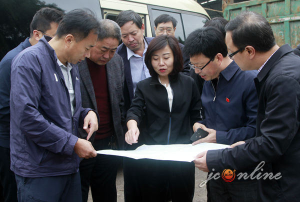 梁丽萍调研卫生重点工程