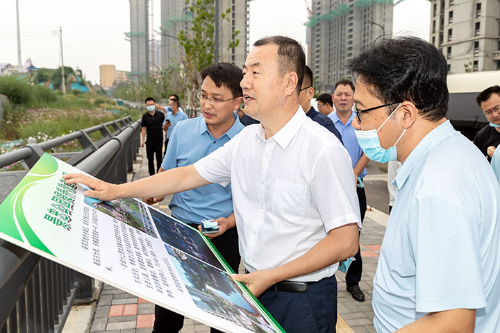 薛明耀就城市水系综合治理和内涝治理工作进行调研 - 晋城市人民政府